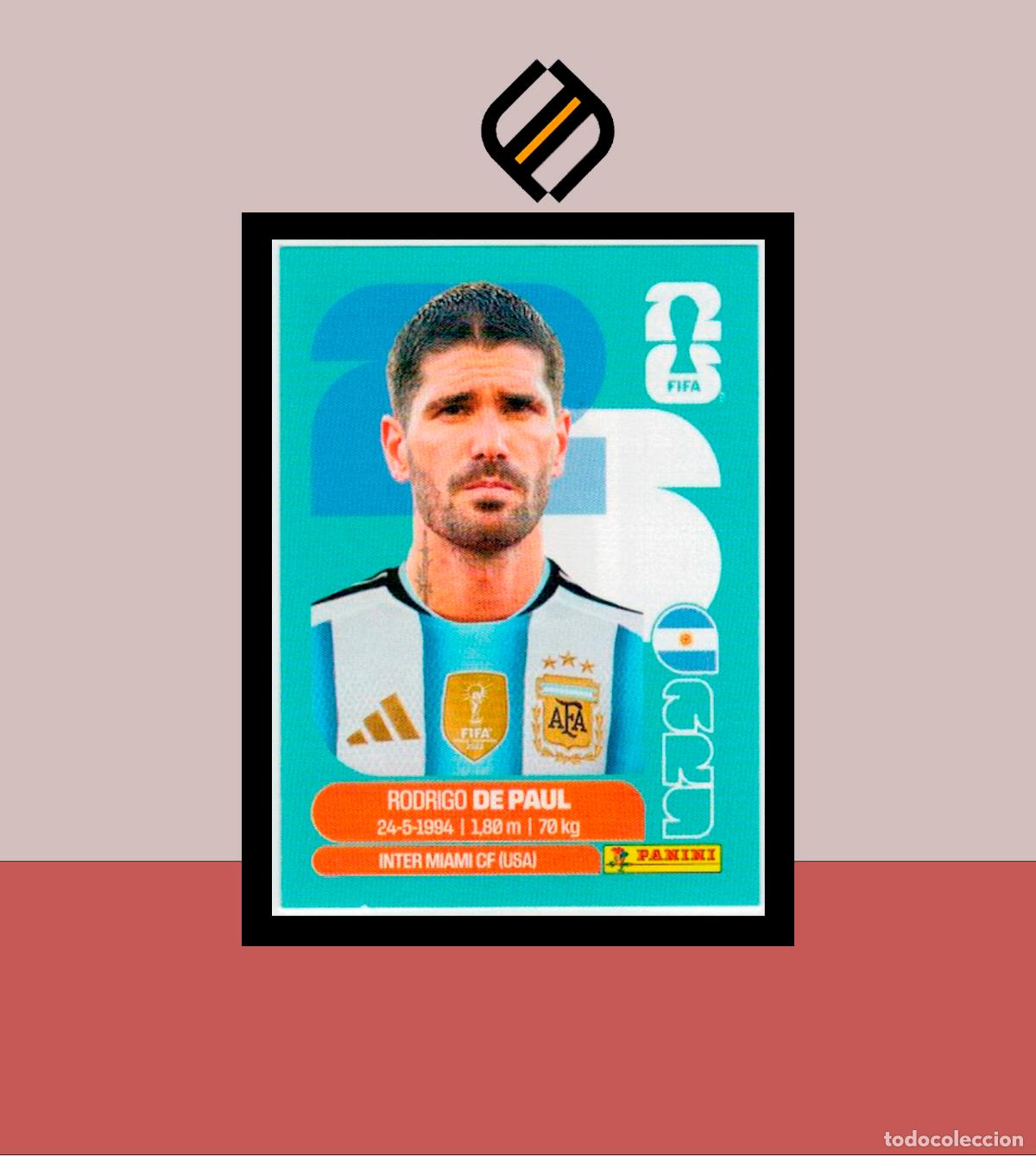 Cromos de f&uacute;tbol: PANINI FIFA CLUB WORLD CUP 2026 26 ARG 10 RODRIGO DE PAUL ARGENTINA STICKER MUNDIAL MEX CAN USA
