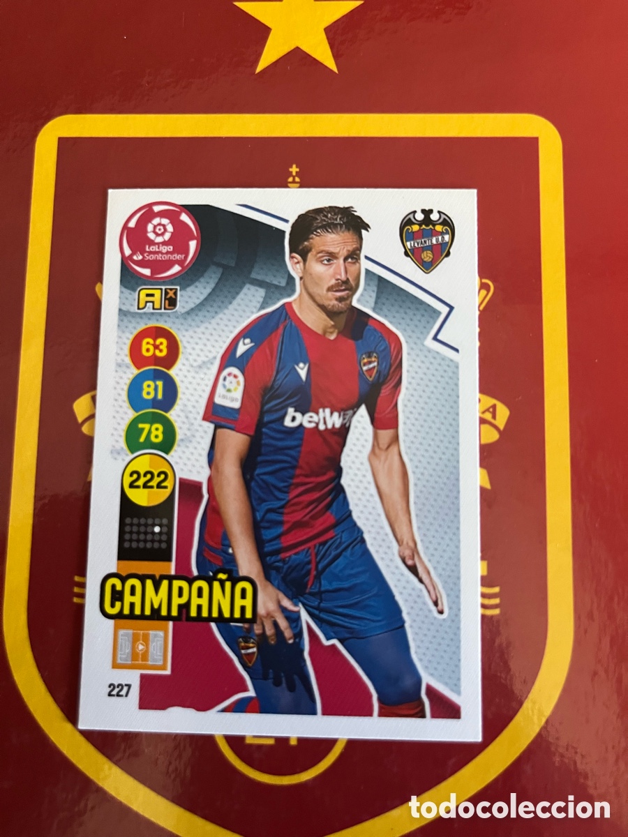 Cromos de f&uacute;tbol: 227 CAMPA&Ntilde;A ADRENALYN 2020 2021 20 21 LEVANTE