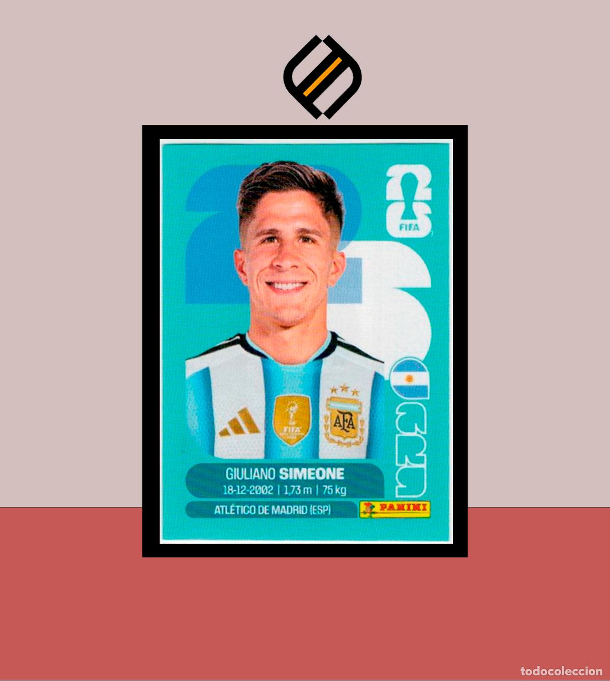 Cromos de f&uacute;tbol: PANINI FIFA CLUB WORLD CUP 2026 26 ARG 20 GIULIANO SIMEONE ARGENTINA STICKER MUNDIAL MEX CAN USA