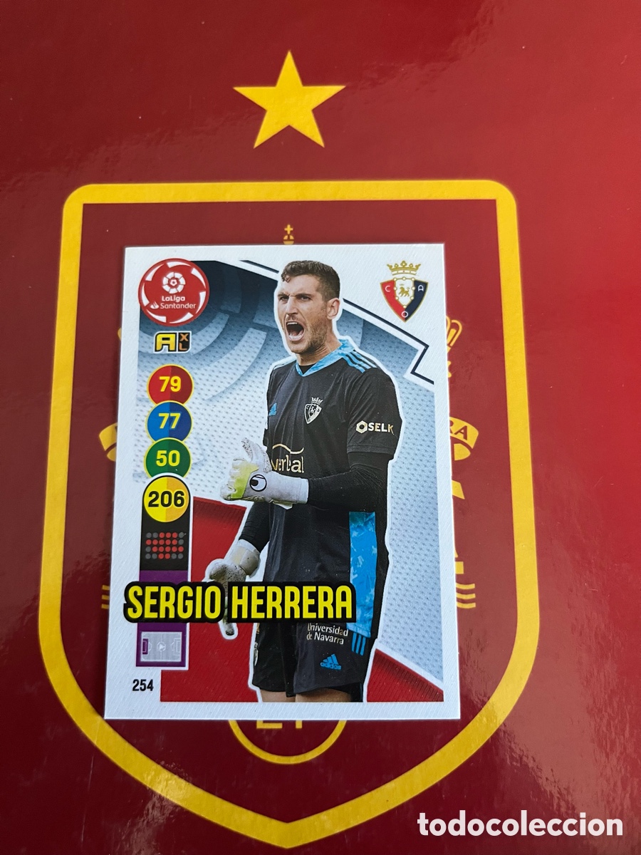 Cromos de f&uacute;tbol: 254 SERGIO HERRERA ADRENALYN 2020 2021 20 21 OSASUNA