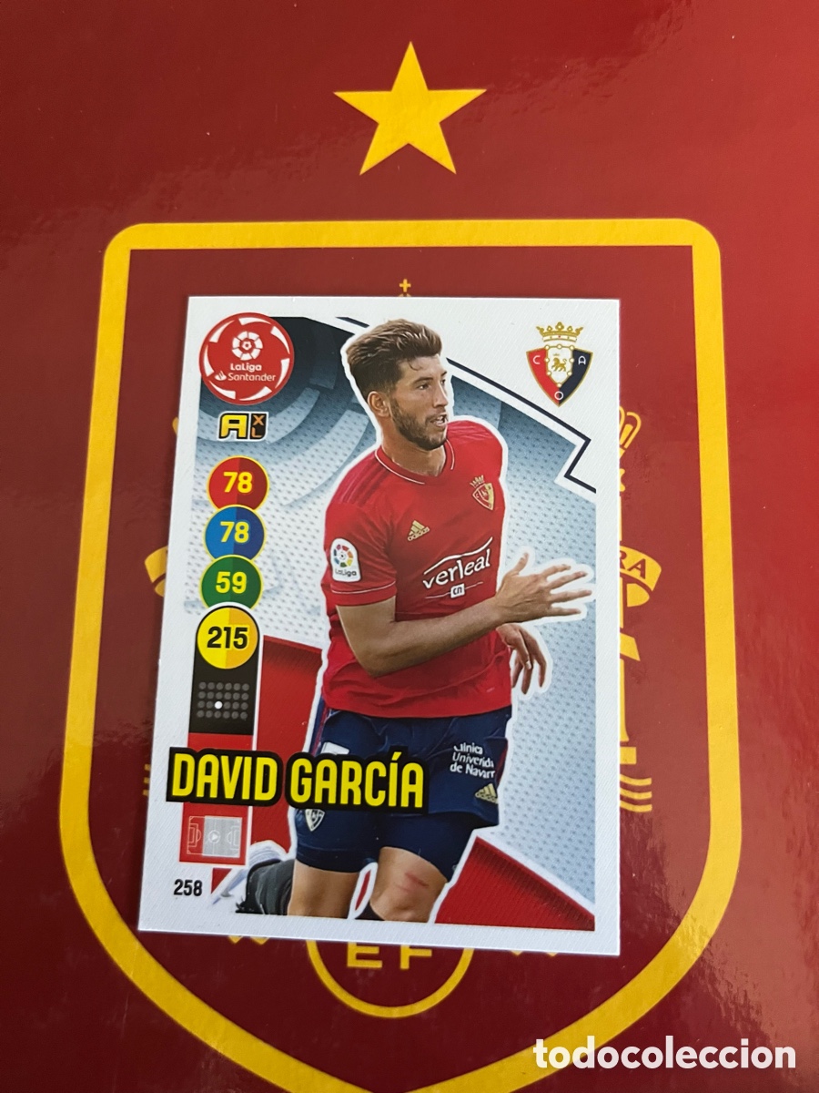 Cartes &agrave; collectionner de Football: 258 DAVID GARC&Iacute;A ADRENALYN 2020 2021 20 21 OSASUNA
