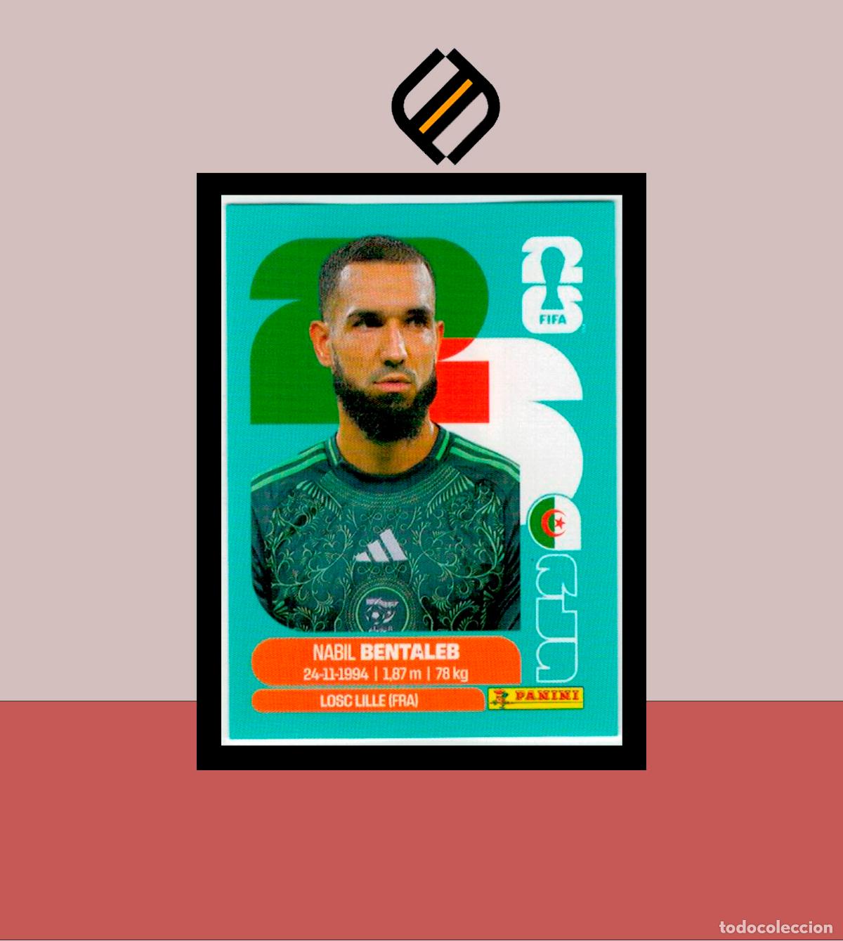 Cartes &agrave; collectionner de Football: PANINI FIFA CLUB WORLD CUP 2026 26 ALG 12 NABIL BENTALEB ARGELIA STICKER MUNDIAL MEX CAN USA