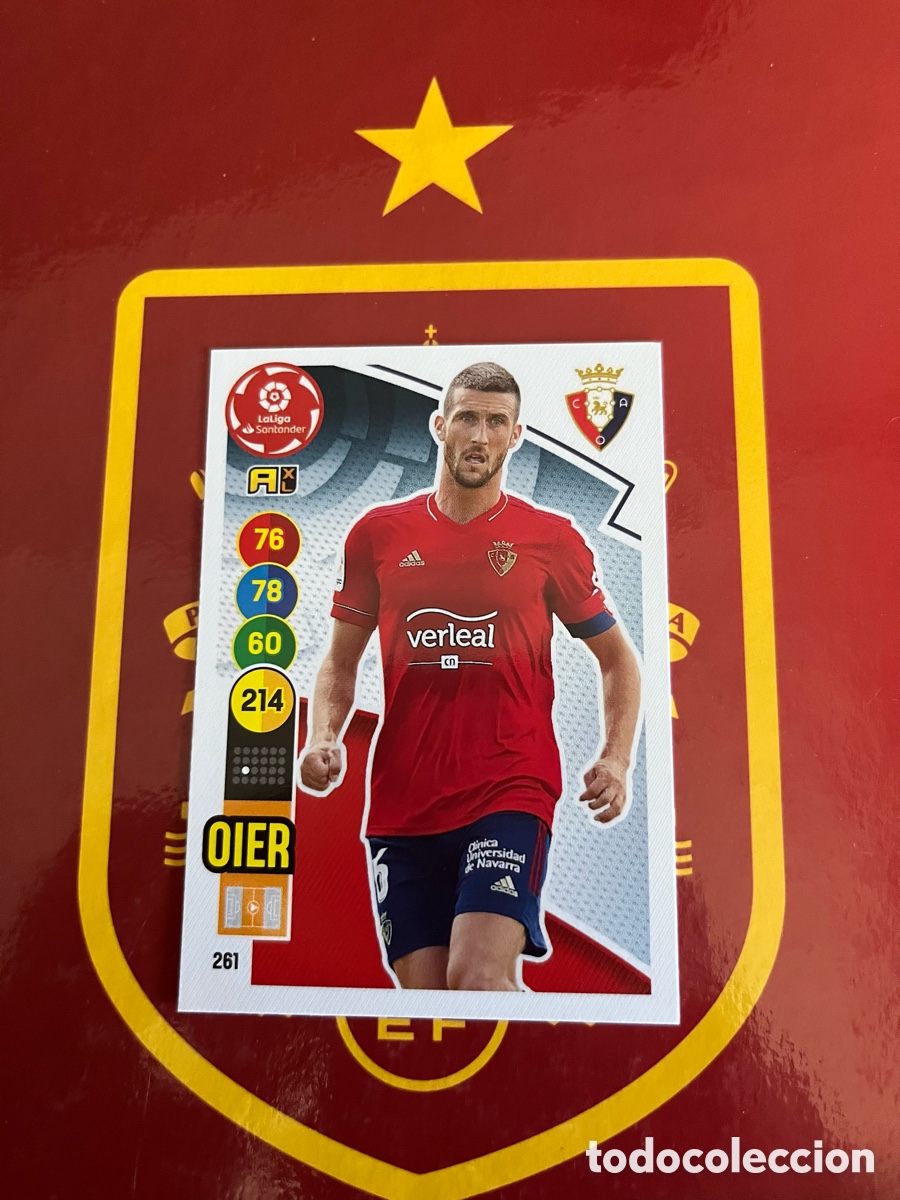Cromos de f&uacute;tbol: 261 OIER ADRENALYN 2020 2021 20 21 OSASUNA