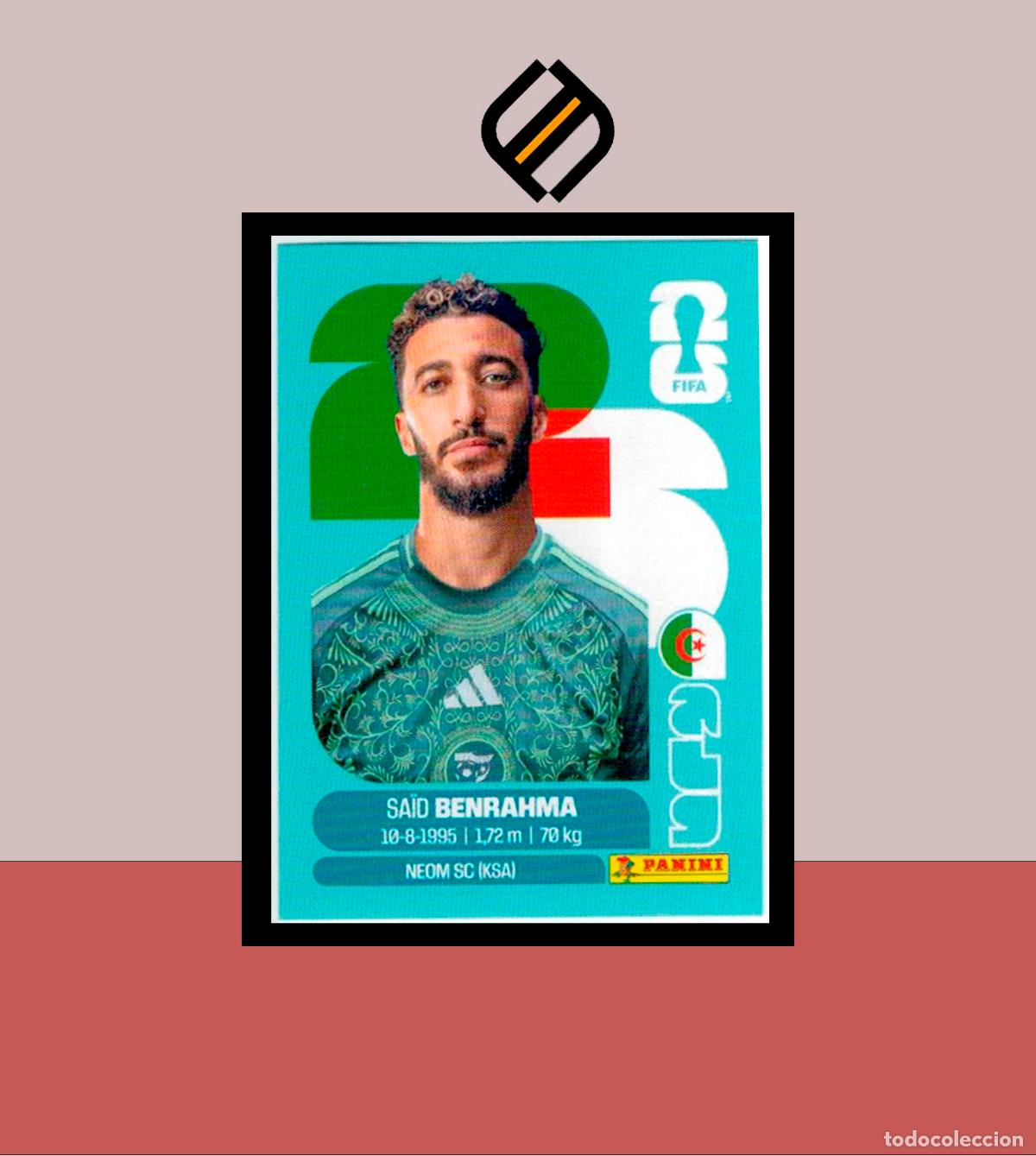 Cartes &agrave; collectionner de Football: PANINI FIFA CLUB WORLD CUP 2026 26 ALG 16 SAID BENRAHMA ARGELIA STICKER MUNDIAL MEX CAN USA
