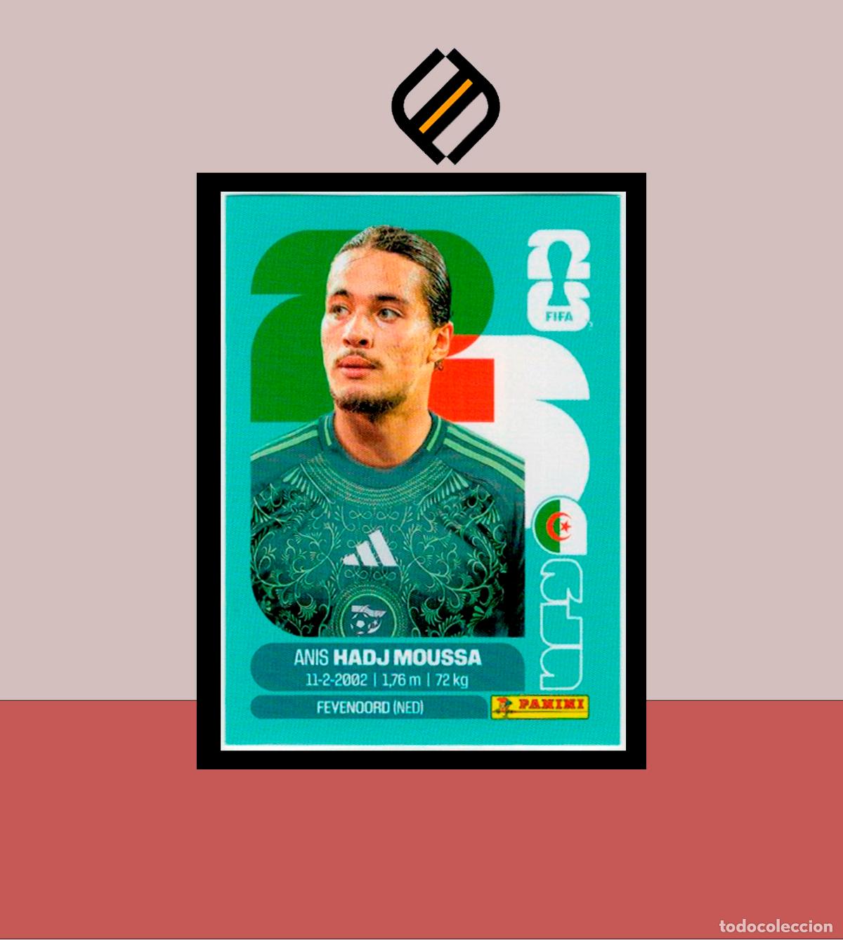 Cartes &agrave; collectionner de Football: PANINI FIFA CLUB WORLD CUP 2026 26 ALG 17 ANIS HADJ MOUSSA ARGELIA STICKER MUNDIAL MEX CAN USA