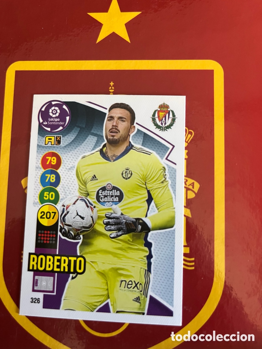 Cromos de Futebol: 326 ROBERTO ADRENALYN 2020 2021 20 21 REAL VALLADOLID