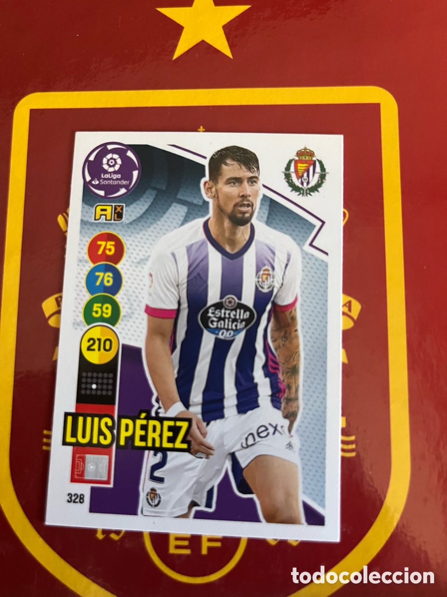 Cromos de Futebol: 328 LUIS P&Eacute;REZ ADRENALYN 2020 2021 20 21 REAL VALLADOLID
