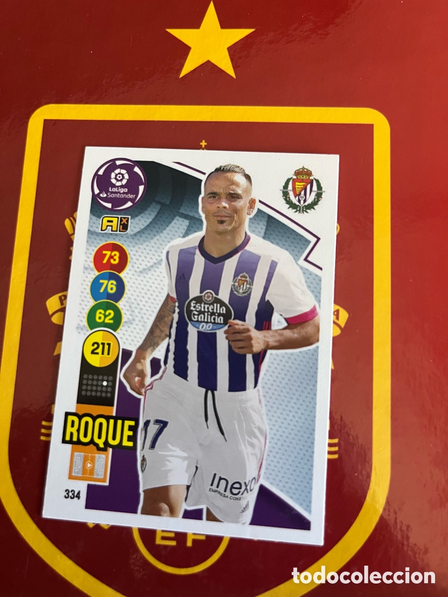 Cromos de Futebol: 334 ROQUE ADRENALYN 2020 2021 20 21 REAL VALLADOLID