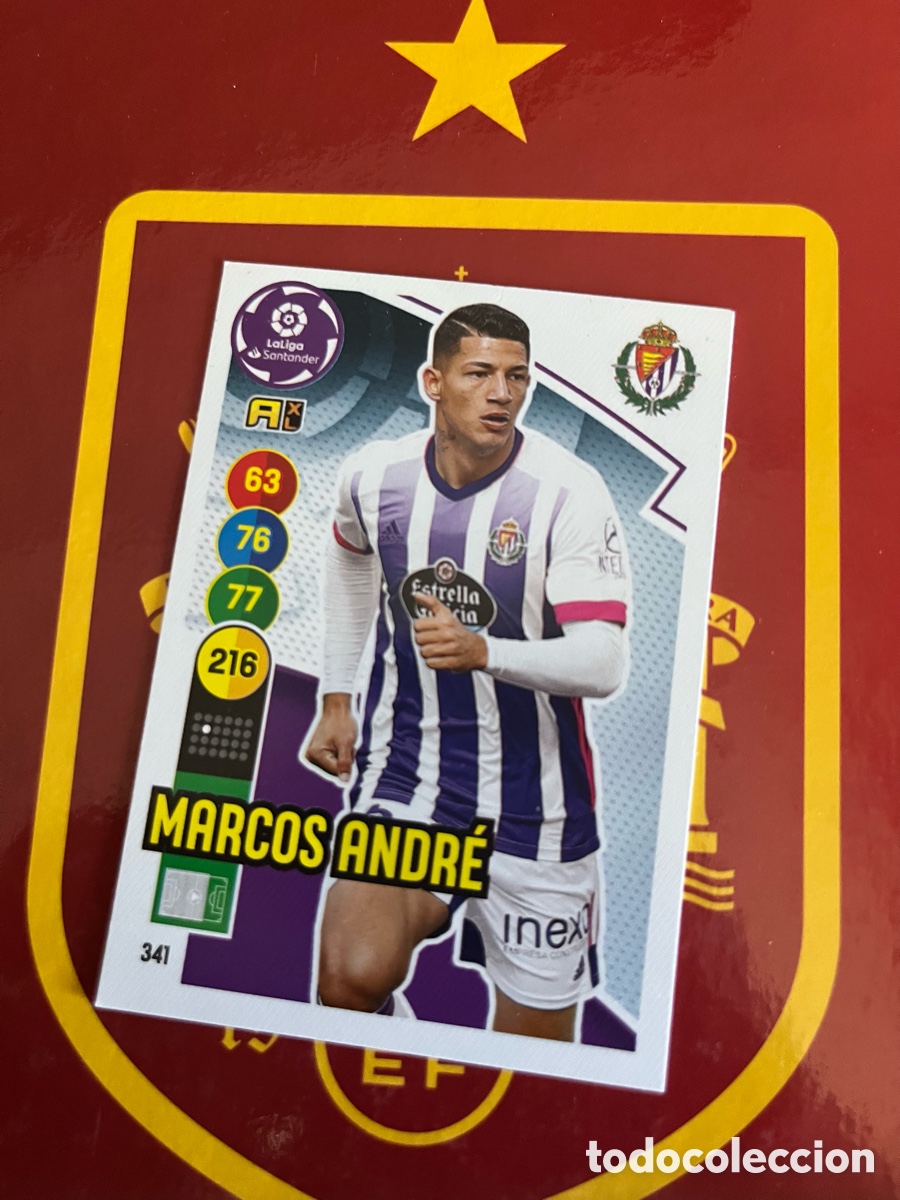 Figurine di Calcio: 341 MARCOS ANDR&Eacute; ADRENALYN 2020 2021 20 21 REAL VALLADOLID