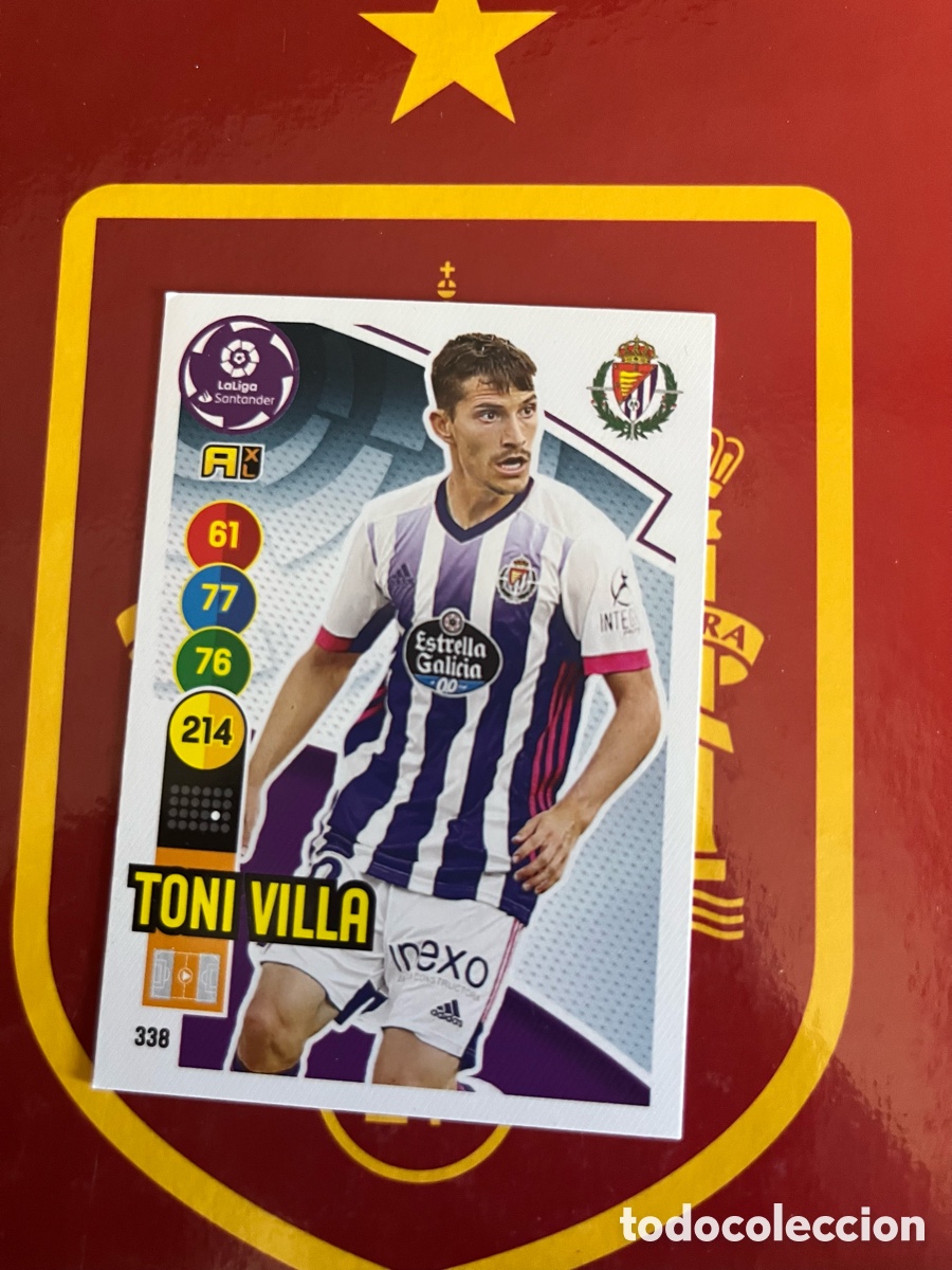 Cromos de Futebol: 338 TONI VILLA ADRENALYN 2020 2021 20 21 REAL VALLADOLID