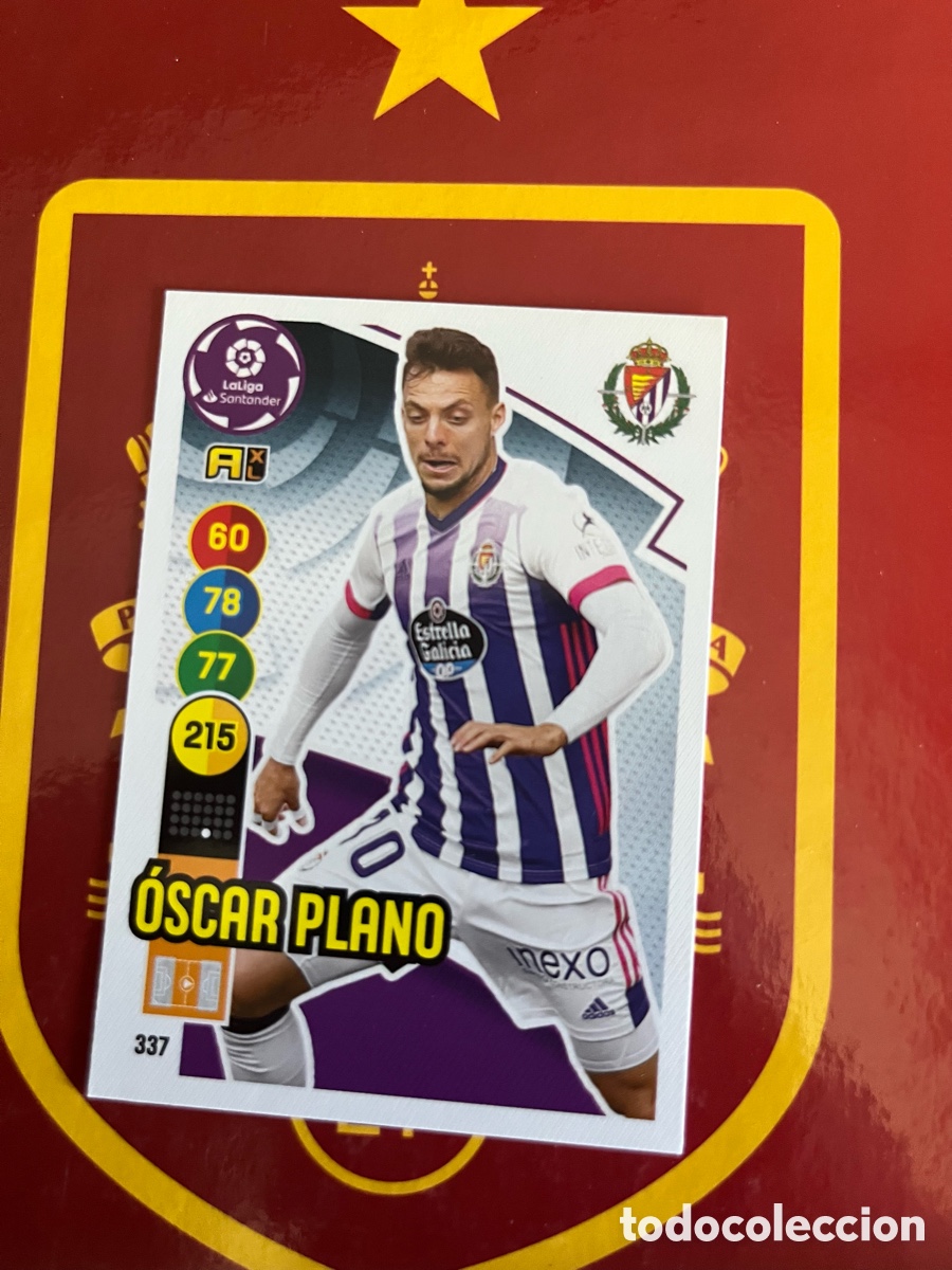 Cromos de Futebol: 337 OSCAR PLANO ADRENALYN 2020 2021 20 21 REAL VALLADOLID