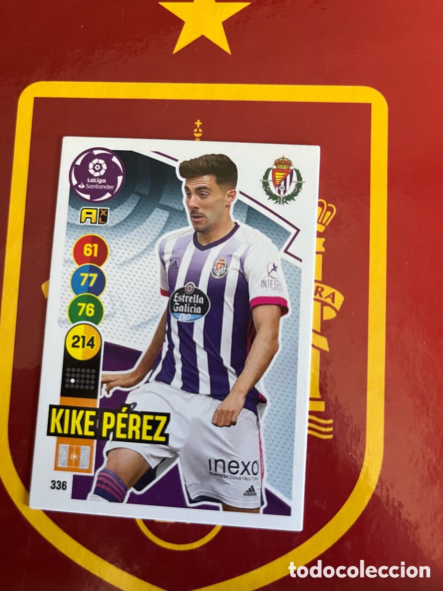 Cromos de Futebol: 336 KIKE P&Eacute;REZ ADRENALYN 2020 2021 20 21 REAL VALLADOLID