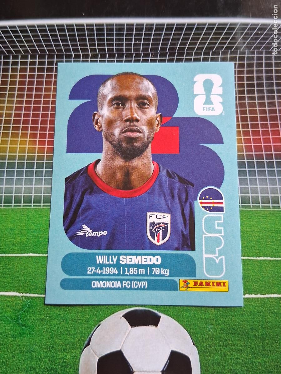 Cromos de Futebol: CPV 19 WILLY SEMEDO CABO VERDE CROMO STICKERS FUTBOL MUNDIAL FIFA 2026 MEXICO - EEUU - CANADA PANINI