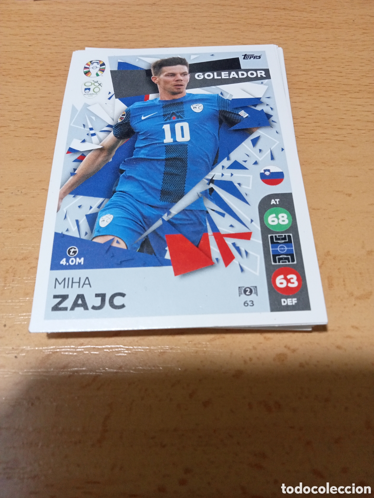Cromos de Futebol: Cromo 63 Miha Zajc uefa euro 2024 Germany
