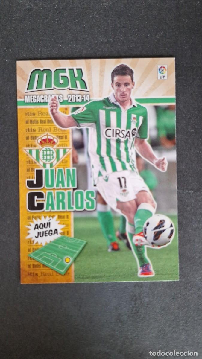 Cromos de f&uacute;tbol: L1 JUAN CARLOS REAL BETIS BALOMPIE 86 PANINI MEGACRACKS 2013 2014 13 14