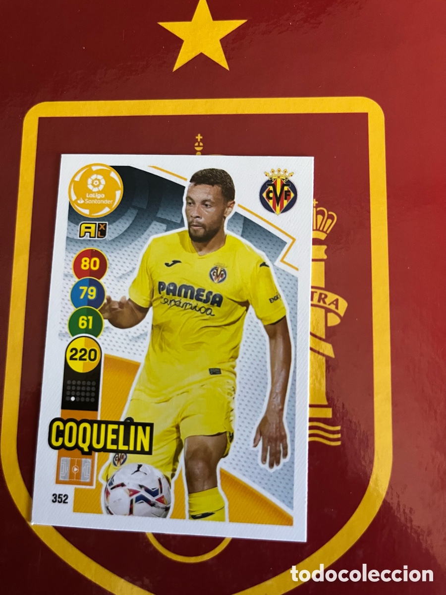 Fu&szlig;ball-Sticker: 352 COQUEL&Iacute;N ADRENALYN 2020 2021 20 21 VILLARREAL