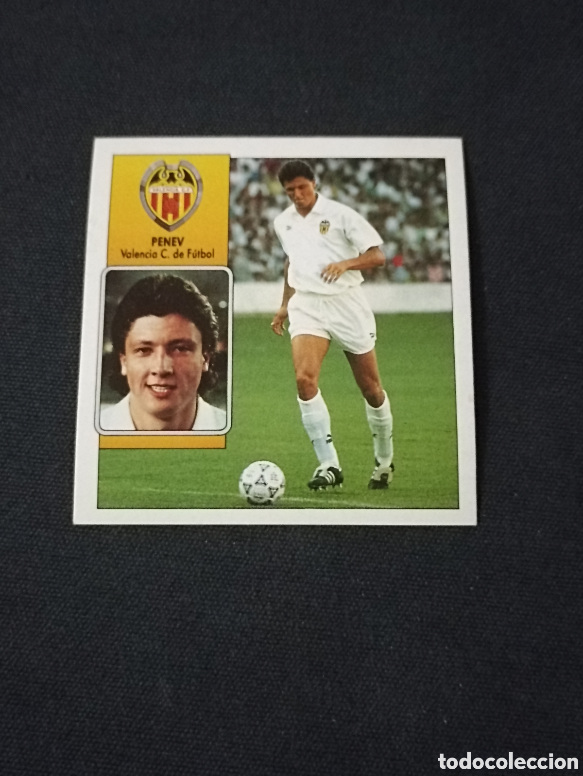 Cromos de f&uacute;tbol: Penev ( Valencia ). Liga este 92-93. Nunca pegado