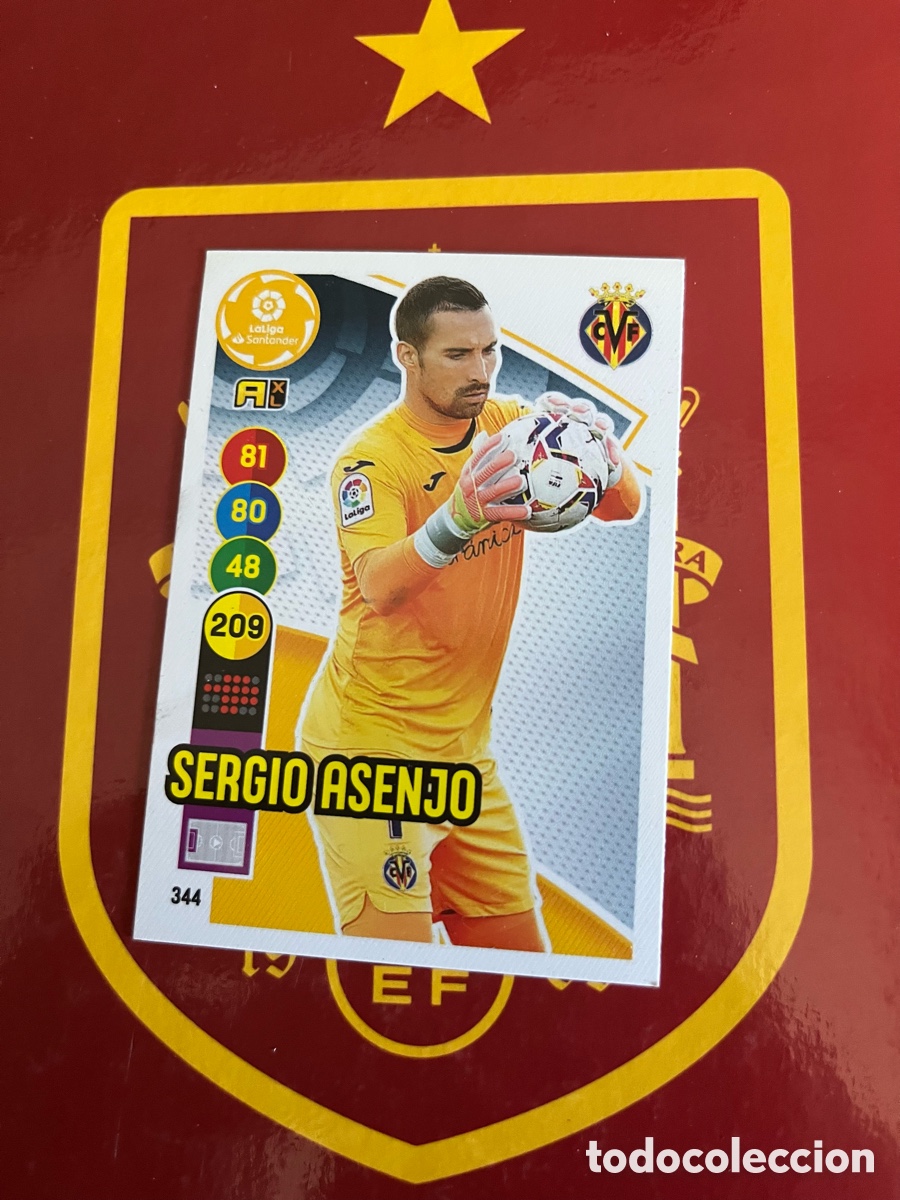 Cromos de f&uacute;tbol: 344 SERGIO ASENJO ADRENALYN 2020 2021 20 21 VILLARREAL