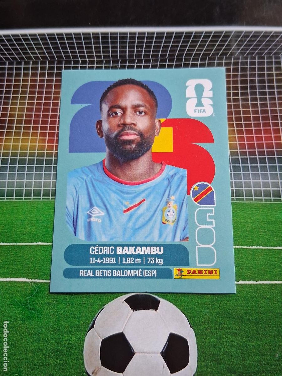 Fu&szlig;ball-Sticker: COD 19 BAKAMBU CONGO CROMO STICKERS FUTBOL MUNDIAL FIFA 2026 MEXICO EEUU CANADA PANINI