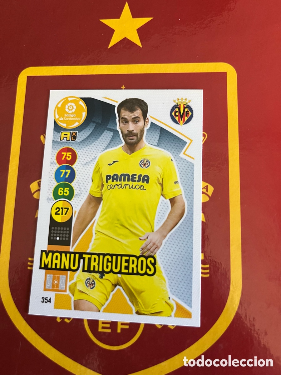 Fu&szlig;ball-Sticker: 354 MANU TRIGUEROS ADRENALYN 2020 2021 20 21 VILLARREAL