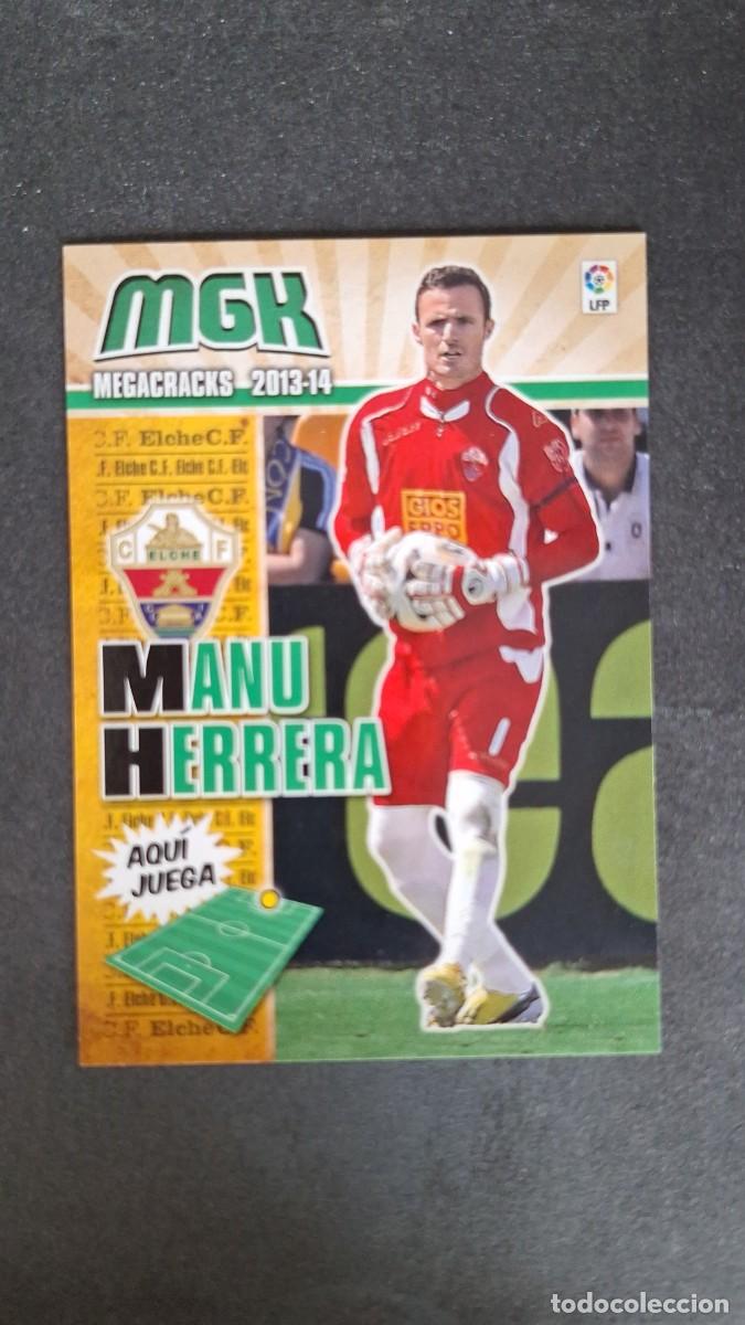 Cromos de f&uacute;tbol: L1 MANU HERRERA ELCHE C. F. 110 PANINI MEGACRACKS 2013 2014 13 14