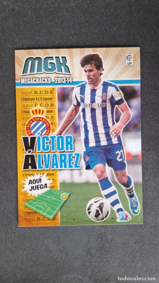 Fu&szlig;ball-Sticker: L1 VICTOR ALVAREZ R. C. D. ESPA&Ntilde;OL 136 PANINI MEGACRACKS 2013 2014 13 14