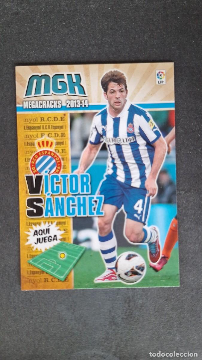 Cromos de f&uacute;tbol: L1 VICTOR SANCHEZ R. C. D. ESPA&Ntilde;OL 137 PANINI MEGACRACKS 2013 2014 13 14