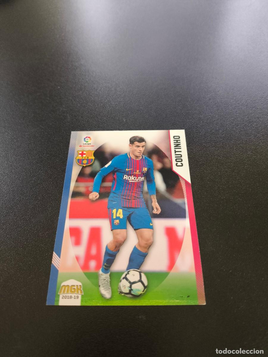 Cromos de f&uacute;tbol: 97 Philippe Coutinho BARCELONA PANINI LIGA MECRACRACKS MGK 2018 2019 18 19 N ESTE ADRENALYN