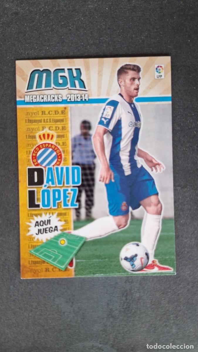 Cromos de f&uacute;tbol: L1 DAVID LOPEZ R. C. D. ESPA&Ntilde;OL 139 PANINI MEGACRACKS 2013 2014 13 14