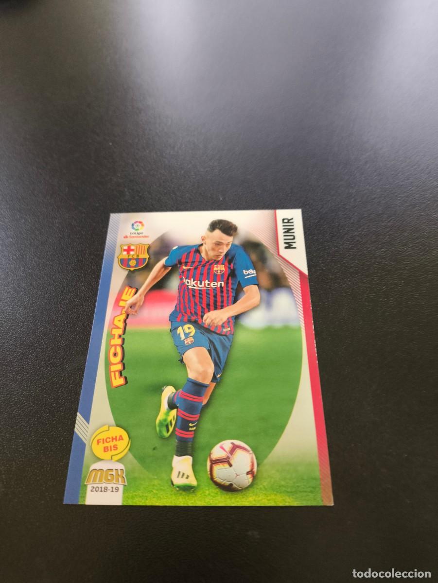 Cromos de f&uacute;tbol: 102 BIS Munir BARCELONA PANINI LIGA MECRACRACKS MGK 2018 2019 18 19 N ESTE ADRENALYN