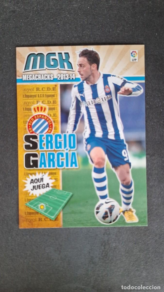 Cromos de f&uacute;tbol: L1 SERGIO GARCIA R. C. D. ESPA&Ntilde;OL 144 PANINI MEGACRACKS 2013 2014 13 14