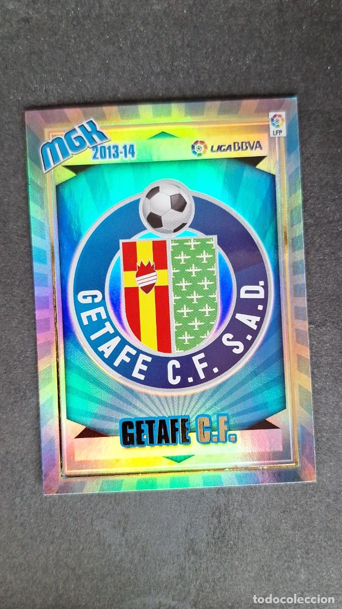 Cromos de f&uacute;tbol: L1 ESCUDO GETAFE C. F. 145 PANINI MEGACRACKS 2013 2014 13 14