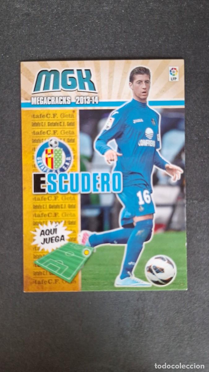 Cromos de f&uacute;tbol: L1 ESCUDERO GETAFE C. F. 153 PANINI MEGACRACKS 2013 2014 13 14