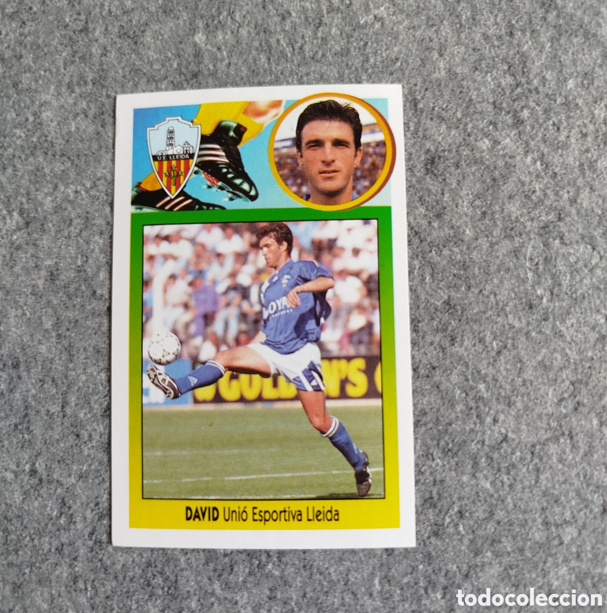 Cromos de f&uacute;tbol: ADHESIVO DAVID UNI&Oacute; ESPORTIVA LLEIDA LIGA 93 94 1993 1994 ESTE SIN PEGAR NUNCA PEGADO CROMO