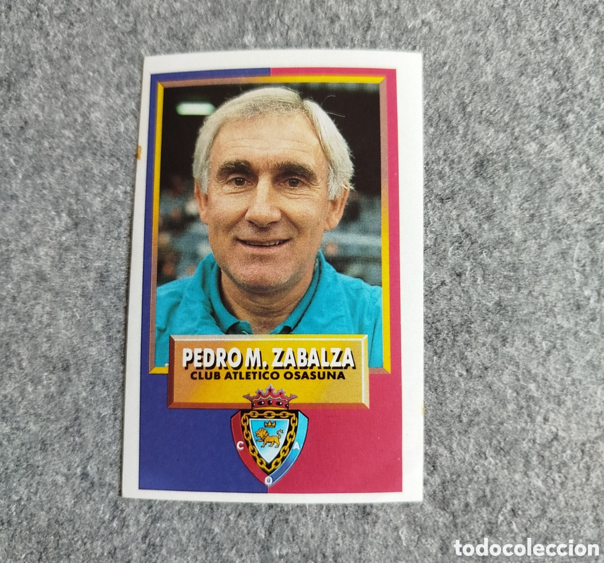 Football Stickers: ADHESIVO PEDRO ZABALZA ENTRENADOR OSASUNA LIGA 93 94 1993 1994 ESTE SIN PEGAR NUNCA PEGADO CROMO