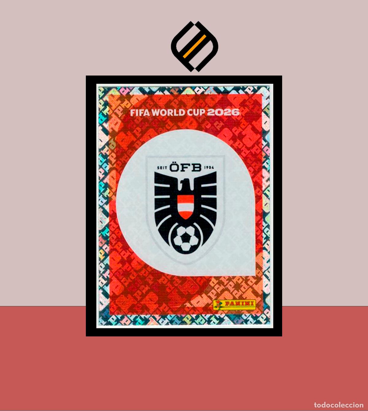 Cromos de Futebol: PANINI FIFA CLUB WORLD CUP 2026 26 AUT 1 ESCUDO AUSTRIA STICKER MUNDIAL MEX CAN USA
