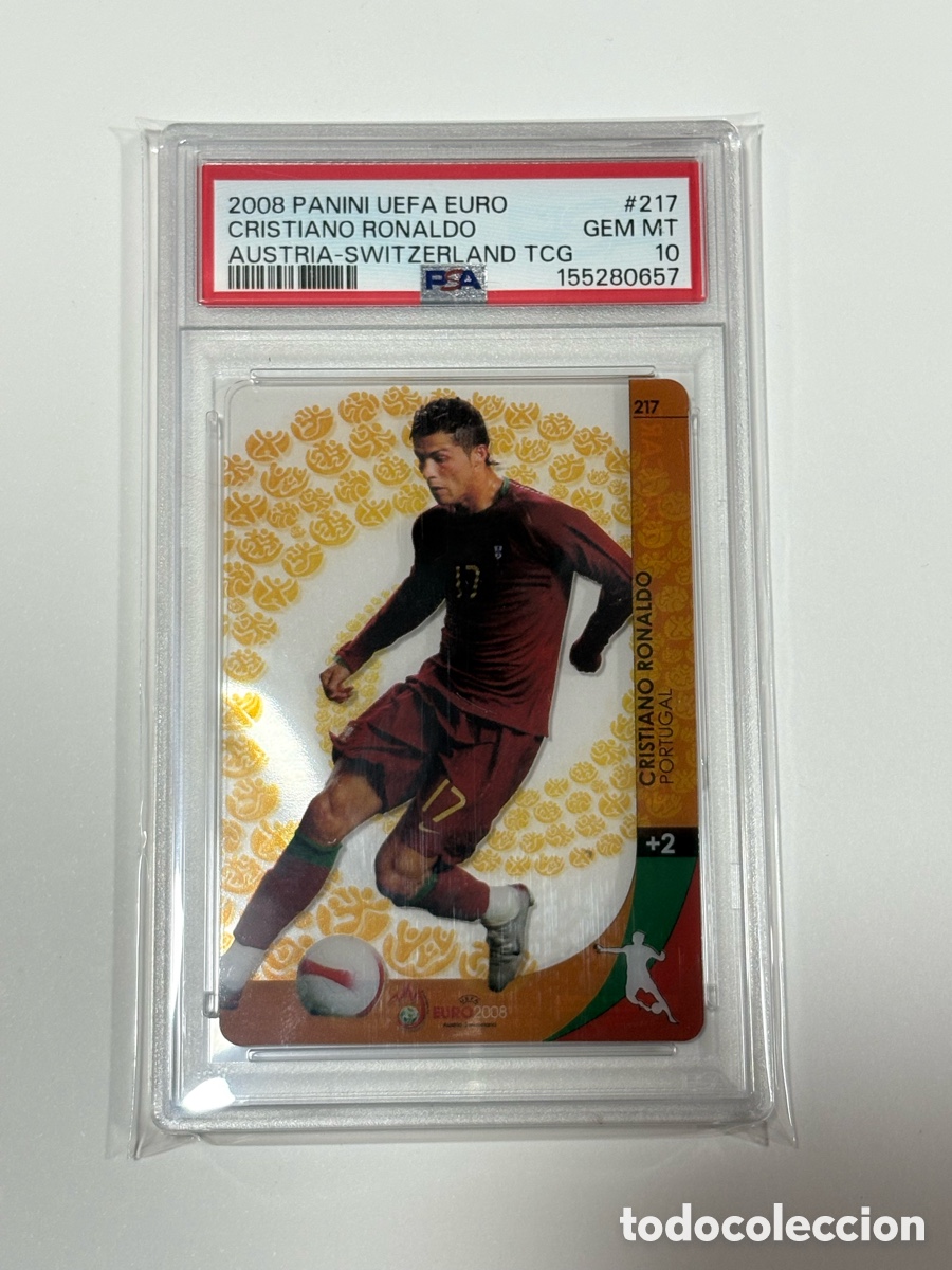 Cartes &agrave; collectionner de Football: PSA 10 Cristiano Ronaldo 2008 PANINI UEFA EURO AUSTRIA-SWITZERLAND GAME 217