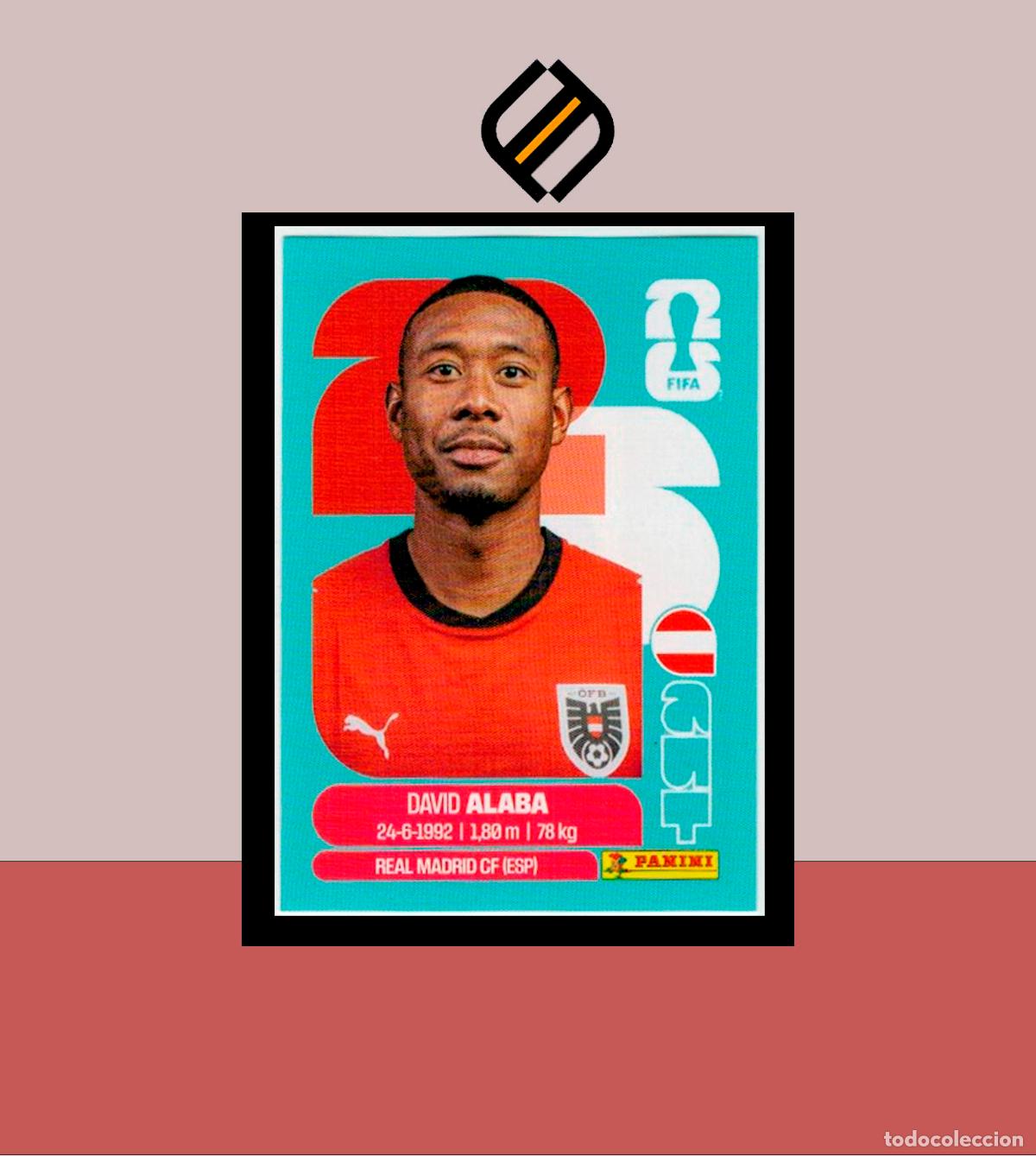 Cartes &agrave; collectionner de Football: PANINI FIFA CLUB WORLD CUP 2026 26 AUT 4 DAVID ALABA AUSTRIA STICKER MUNDIAL MEX CAN USA