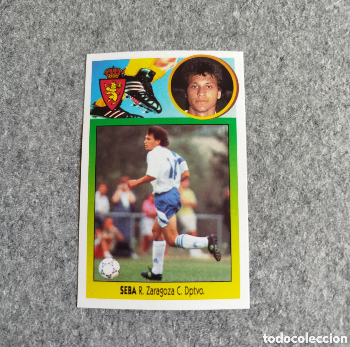 Cartes &agrave; collectionner de Football: ADHESIVO SEBA REAL ZARAGOZA LIGA 93 94 1993 1994 ESTE SIN PEGAR NUNCA PEGADO CROMO