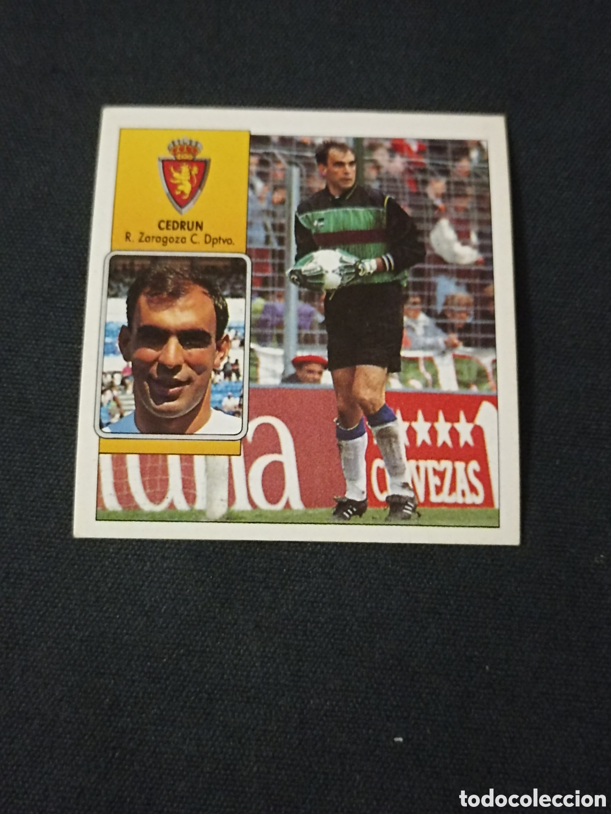 Cartes &agrave; collectionner de Football: Cedrun ( Real Zaragoza ). Liga este 92-93. Nunca pegado