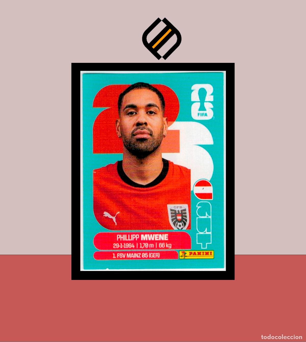 Cromos de Futebol: PANINI FIFA CLUB WORLD CUP 2026 26 AUT 8 PHILIPP MWENE AUSTRIA STICKER MUNDIAL MEX CAN USA