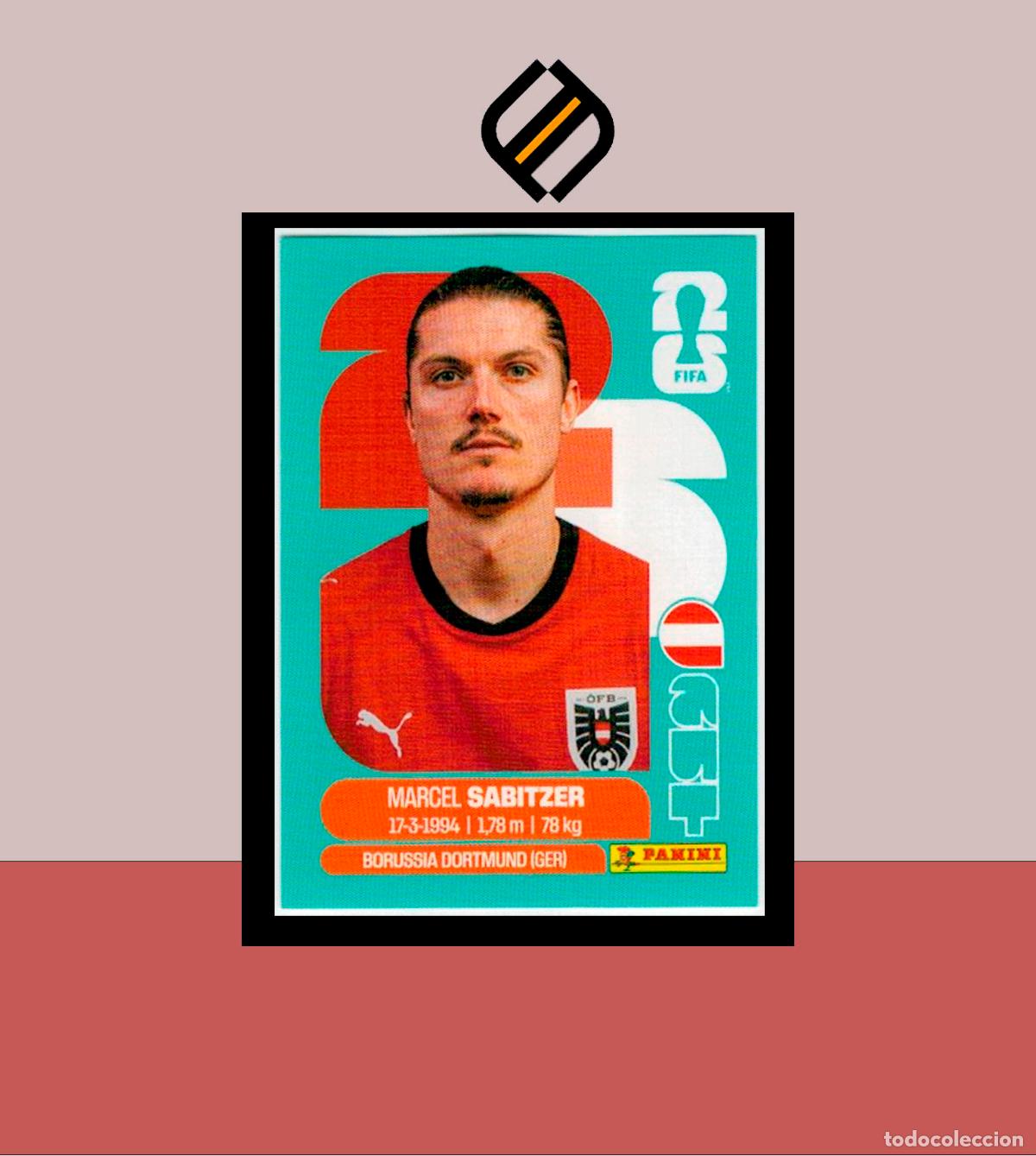 Cromos de f&uacute;tbol: PANINI FIFA CLUB WORLD CUP 2026 26 AUT 11 MARCEL SABITZER AUSTRIA STICKER MUNDIAL MEX CAN USA