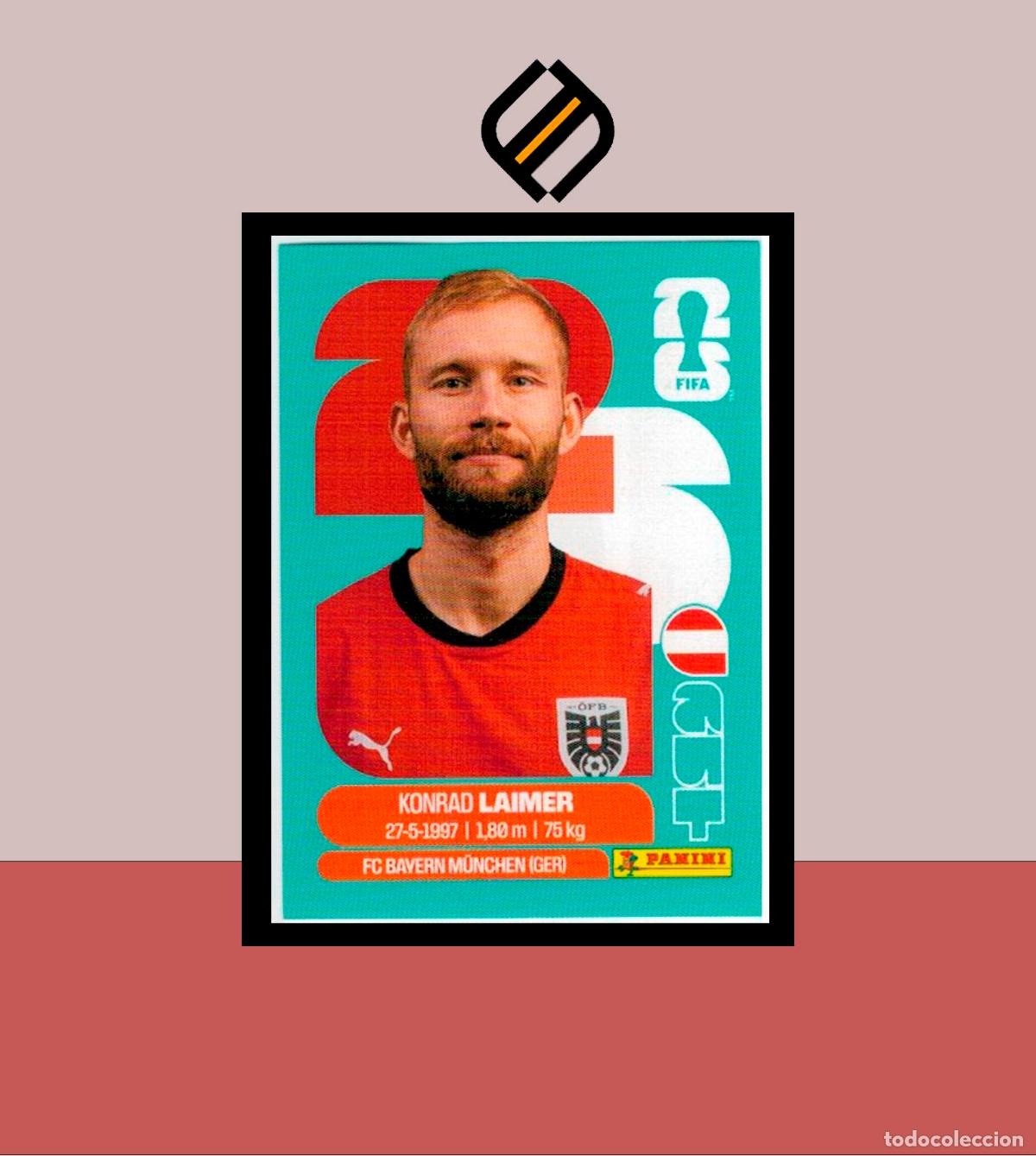 Cromos de f&uacute;tbol: PANINI FIFA CLUB WORLD CUP 2026 26 AUT 12 KONRAD LAIMER AUSTRIA STICKER MUNDIAL MEX CAN USA