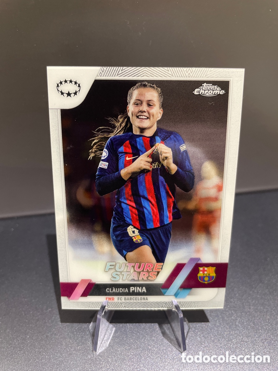 Cromos de f&uacute;tbol: Claudia Pina 7 Future Stars Topps Chrome 2022-23 FC Barcelona