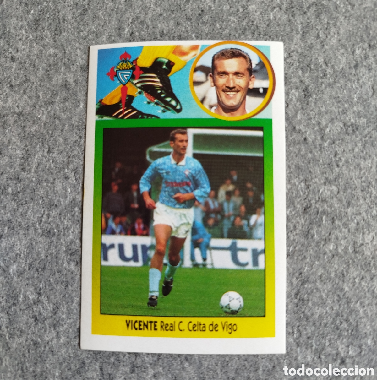 Cromos de f&uacute;tbol: ADHESIVO VICENTE CELTA DE VIGO LIGA 93 94 1993 1994 ESTE SIN PEGAR NUNCA PEGADO CROMO