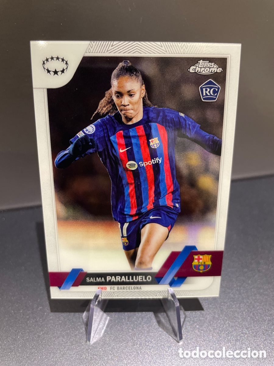 Cromos de f&uacute;tbol: Salma Paralluelo 21 Rookie Topps Chrome 2022-23 FC Barcelona