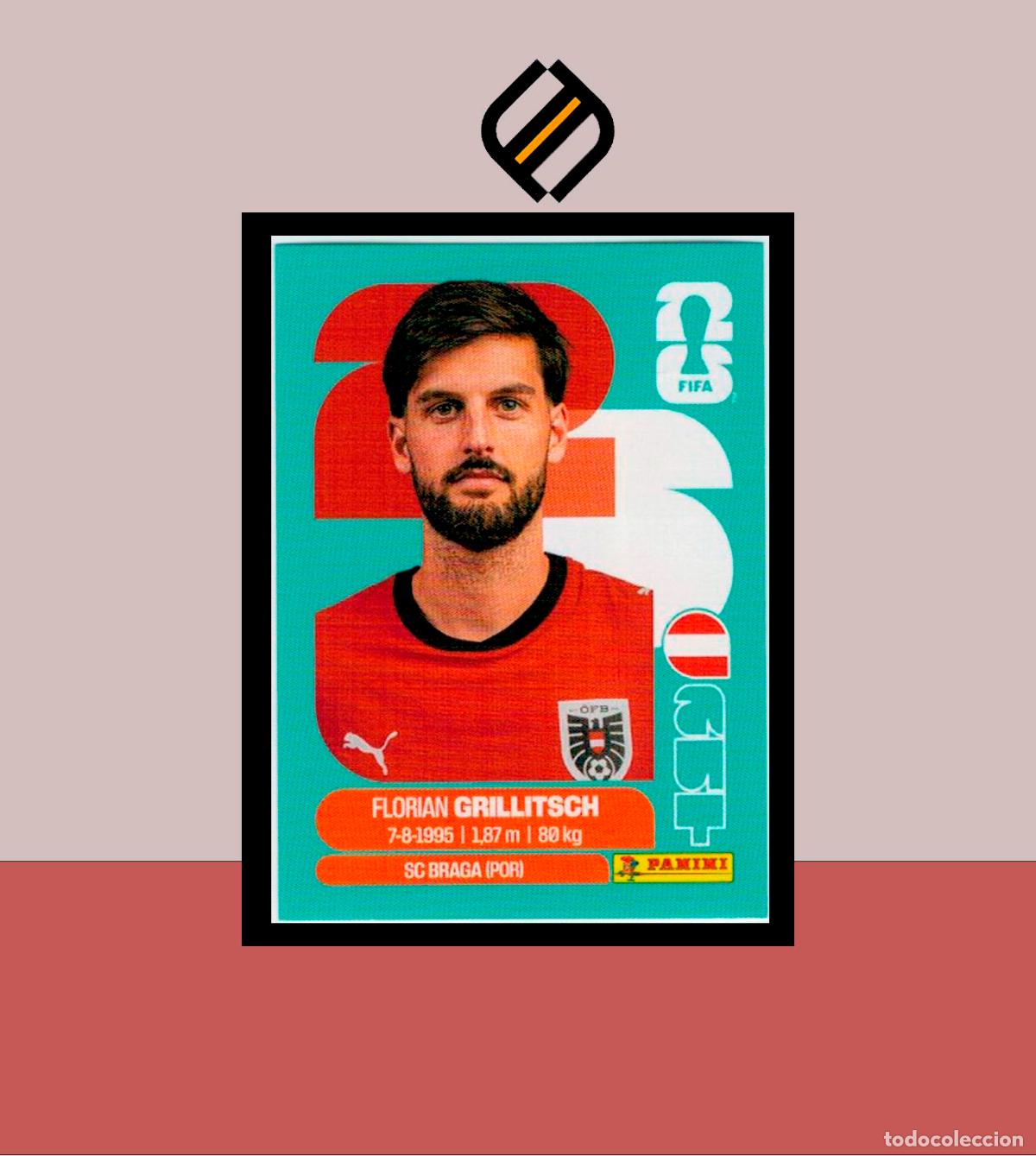 Cromos de f&uacute;tbol: PANINI FIFA CLUB WORLD CUP 2026 26 AUT 14 FLORIAN GRILLITSCH AUSTRIA STICKER MUNDIAL MEX CAN USA