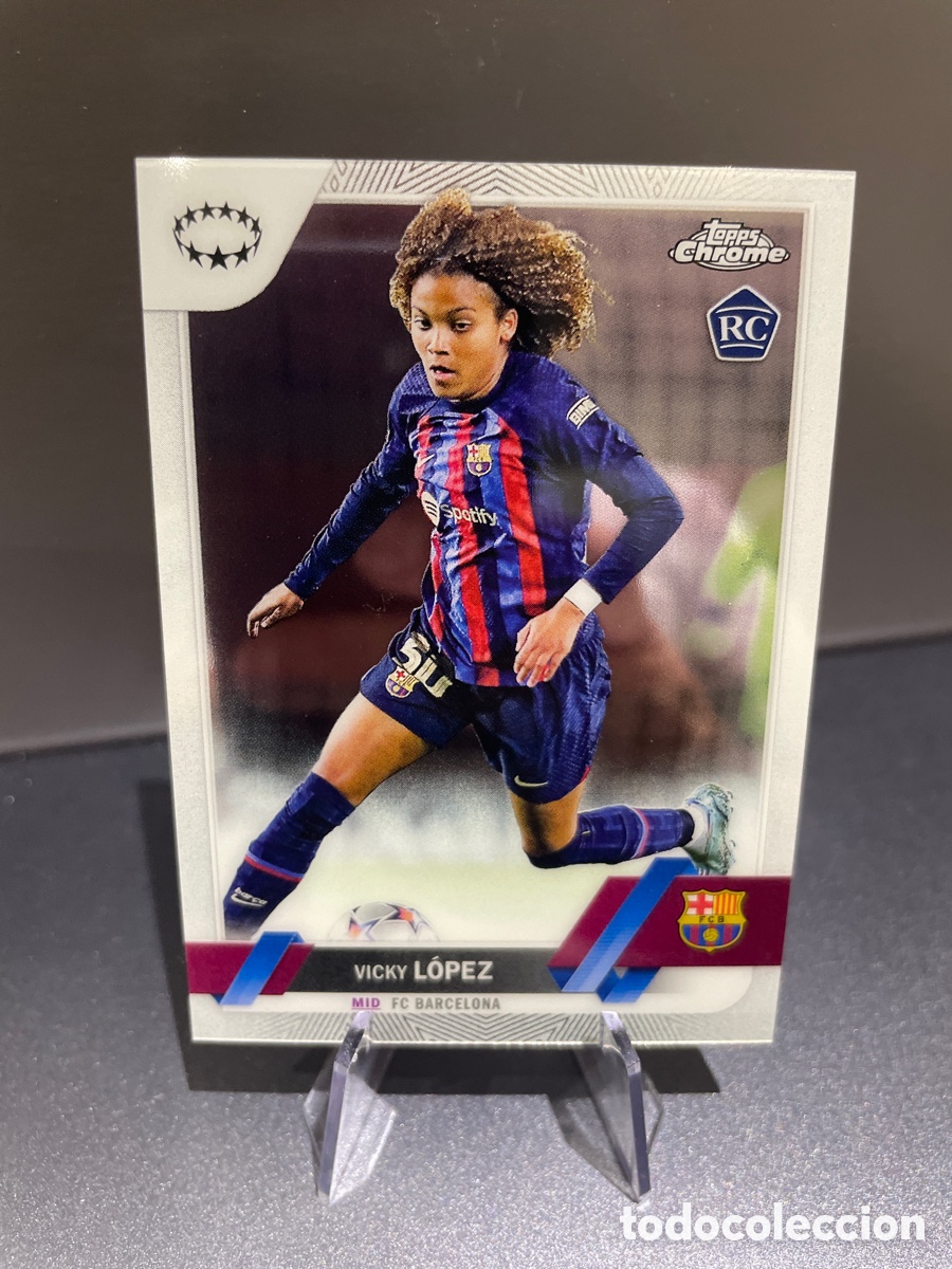 Cromos de f&uacute;tbol: Vicky Lopez 2 Rookie Topps Chrome 2022-23 FC Barcelona
