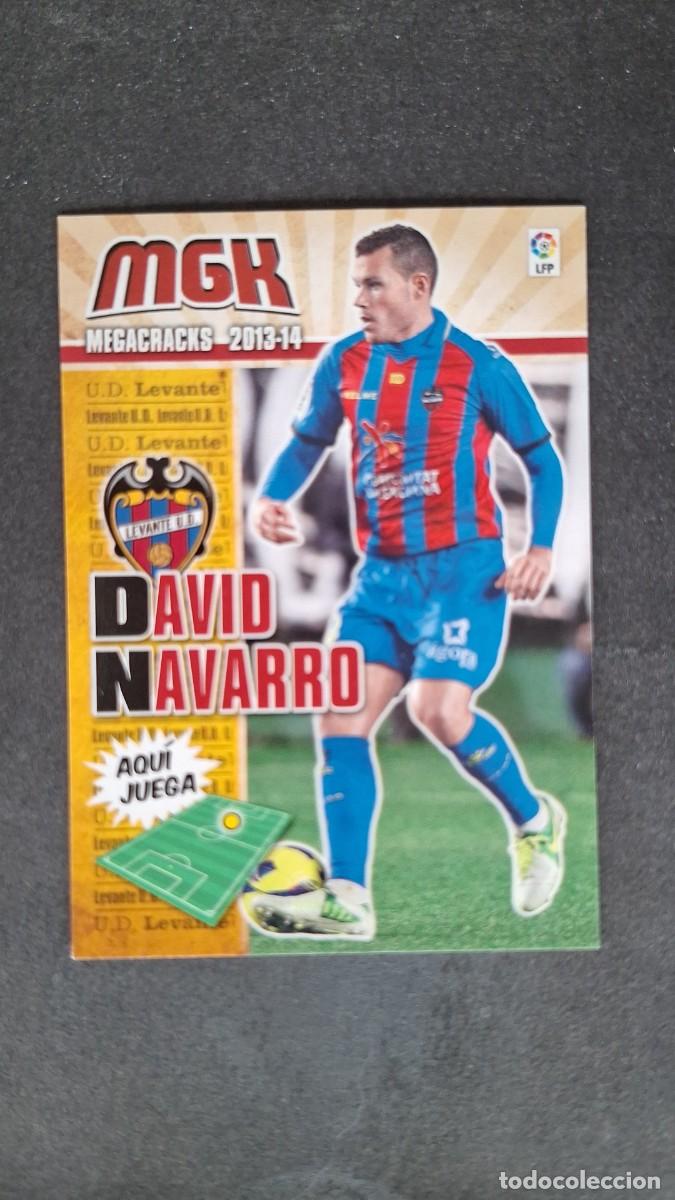 Cromos de f&uacute;tbol: L1 DAVID NAVARRO LEVANTE U. D. 187 PANINI MEGACRACKS 2013 2014 13 14