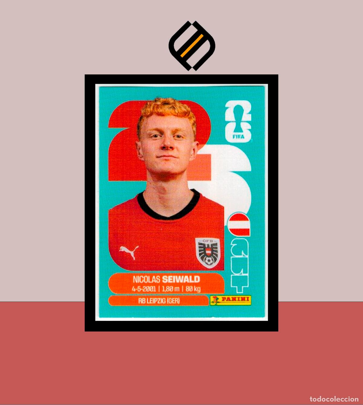 Cromos de f&uacute;tbol: PANINI FIFA CLUB WORLD CUP 2026 26 AUT 15 NICOLAS SEIWALD AUSTRIA STICKER MUNDIAL MEX CAN USA